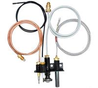 FUANA Gas natural para montaje piloto 69L17 para chimeneas Lennox incluye soporte fijo conducto de aire termopar encendedor kit de metal