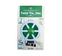 FUANA Green Garden - Bridas para plantas de jardín con cortador integrado, 30 m o 50 m, bridas reutilizables para tomates, flores y plantas trepadoras, paquete de 4 unidades de 30 m x 4