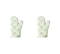 FUANA Guantes y manoplas de horno de silicona resistentes al calor | Alta protección contra el calor hasta 260 °C, aislamiento de doble capa, para proteger las manos de forma segura