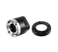 FUANA Herramienta de extracción de cubierta lateral de manivela de aluminio CNC para SRAM para mantenimiento de bielas DUB BB30, negro (tipo B actualizado)