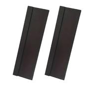 FUANA Herramienta para suelos de madera con 3 bordes diferentes para instalación de laminado y madera dura, paquete de 2, negro, material de polipropileno