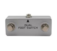 FUANA Interruptor de pie de doble cierre para amplificadores de guitarra y pedales de efectos, interruptor de metal True Bypass con salida estéreo, compatible con MOSKYaudio y la mayoría de equipos de