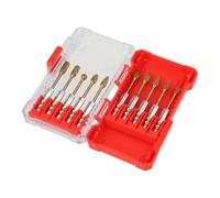 FUANA Juego de 10 rebabas de carburo de 1/4 pulgadas con vástago de 6,35 mm para tallado de metal, madera, piedra, grabado, desbarbado, brocas de amoladora en caja compacta