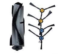 FUANA Juego de 5 cepillos laterales para aspiradora robótica Silvercrest SSR1 SSRA1 para Ilife para aspiradoras robóticas A9s A9 A7 A80 Plus A10s L100