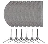 FUANA Juego de accesorios para aspiradora Lydsto R1 Edge Robot con cepillos laterales y paños de fregona compatibles con accesorios Eve RookS, R1D Edge y MiWhole M9 Lite