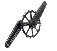 FUANA Juego de bielas de bicicleta de carretera de 3 pernos con plato ancho estrecho 40-48T y soporte inferior para sistemas de 8-12 velocidades, kit de reparación de bicicleta de brazo de manivela de