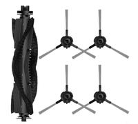 FUANA Juego de cepillos de repuesto para Cleanova para w7 W11 W15 y Vexilar para w7 W9 W11 W15, 1 cepillo principal con 4 cepillos de esquina para robot aspirador