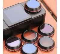 FUANA Juego de filtros UV CPL ND8 16 32 64 para SJCAM C300 C400, filtros de lente de vidrio óptico para fotografía al aire libre, accesorios de cámara protectora