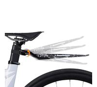 FUANA Juego de guardabarros para bicicleta de carretera y bicicleta de montaña, guardabarros trasero con material plástico PP5, instalación sin herramientas, kit de reparación de bicicleta negro