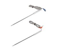 FUANA Juego de sondas de temperatura para parrilla de 2 piezas para modelos ThermoPro TP25 TP27 TP28 TP20 TP17H, sensores de cocción de alto calor con clips