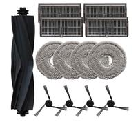 FUANA Kit de accesorios para aspiradora con cepillo principal, cepillos laterales, filtros y paños de fregona para MOVA P10 Pro Ultra Gen 2, Dreame L40 X40 L10s L30s Series
