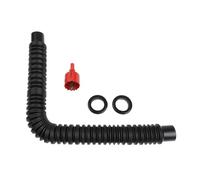 FUANA Kit de conectores de agua de lluvia para bricolaje, sistemas de recogida de lluvia ajustables 6C31 en tubo de desbordamiento de plástico con sellos y broca