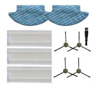 FUANA Kit de filtro de cepillo lateral de repuesto para aspiradora robot M210/M210S/M210B/M213/Life K2/K3/K4/K5, fácil de instalar, limpieza profunda de esquinas (A)