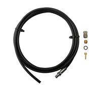 FUANA Kit de manguera de freno de bicicleta de 2 m para MT2 MT4 para RACE con aguja de aceite, tubo de línea de goma oliva, negro, 60 g