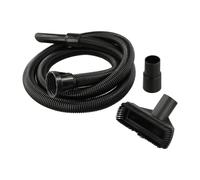 FUANA Kit de manguera de vacío de 2,5 m James Harry Basil, adaptador de limpieza con boquilla de succión plana, piezas de repuesto negras