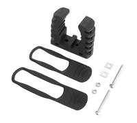 FUANA Kit de montaje de abrazadera de goma de liberación rápida para caravanas, furgonetas, camiones y UTV, negro, se adapta a herramientas de 1-1/5 a 1-1/2 pulgadas
