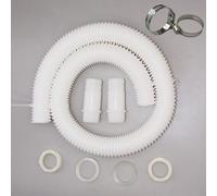 FUANA Kit de montaje de conexión de tubería de 32 mm, plástico para recogida y almacenamiento de agua de lluvia, color blanco