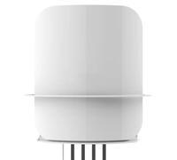 FUANA Kit de montaje de pared extraíble para EERO Pro7, soporte de metal para optimización y organización del espacio, 17,2 x 12 x 8 cm, cable de auriculares blanco