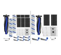 FUANA Kit de piezas de repuesto para Ecovacs para deebot T90 X12 X9S Pro y para Yeedi S20, 1 cepillo principal, 1 paño de rodillo, 2 filtros, 4 bolsas de polvo y 2 cepillos laterales (A)