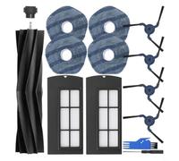 FUANA Kit de repuesto para aspiradora robot Eufy Clean X9, 1 cepillo de rodillo, 4 paños de fregona, 2 filtros HEPA, 4 cepillos laterales y 2 herramientas de limpieza para limpieza del hogar