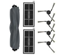 FUANA Kit de repuesto para MOVA S70 Roller Ultra y 1 cepillo principal, 2 filtros y 4 cepillos laterales para limpieza de pelo de mascotas y esquinas