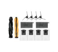 FUANA Kits de repuesto para Dreame para x50 y Aqua 10 Ultra, 1 par de cepillos principales, 4 cepillos laterales, 2 filtros HEPA y 4 bolsas de polvo para 100 días de uso