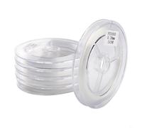 FUANA Línea de pesca monofilamento de nailon de 18 libras, 50 m, 0,28 mm, resistente a la abrasión, fuerte líder principal, baja memoria, para lubina, trucha, panfish, carrete transparente (B-5