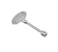 FUANA Llave de válvula de gas de 3 pulgadas para fuego y chimenea, se adapta a bolas de giro de 1/4 pulgadas o 5/16 pulgadas, herramienta de acero cromado, negro para llave de uso en interiores y