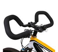 FUANA Manillar de mariposa de 25,4 mm y 580 mm para bicicleta de trekking, manillar de aleación de aluminio 6061 con 2 empuñaduras de esponja, kit de reparación de bicicletas