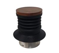 FUANA Molinillo de café de silicona con tapa de madera de nogal, para Breville BES875 876 870 878 880 BCG820, herramienta de limpieza de tolva de dosis única