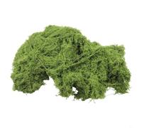 FUANA Musgo artificial realista para manualidades y decoración del hogar, vegetación falsa para coronas de Navidad de Pascua, dioramas, macetas, verde claro (200 g)