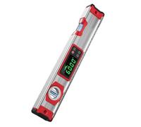 FUANA Nivel digital electrónico con base magnética, impermeable IP54, precisión de 0,05°, pantalla retroiluminada para aleación de aluminio para medición de superficie, probador eléctrico, sensor