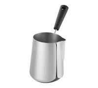 FUANA Olla calentadora de mantequilla de leche de acero inoxidable 304 con asa, para mini sartén de fusión para mantequilla, chocolate, café y jarabe con boquilla de vertido Home (escala interior de