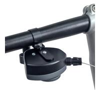 FUANA Palanca de cambios de 7 velocidades para bicicletas plegables Brompton y 3sixty, palanca derecha con cambio de marcha suave, aleación de aluminio, kit de reparación de manillar de 22,2 mm