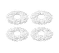 FUANA Paños de fregona lavables V10 W11 Robot aspiradoras, almohadillas de limpieza de microfibra, trapos fáciles de limpiar para el cuidado eficiente del piso (4 piezas)