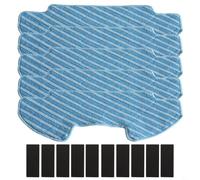 FUANA Paños de repuesto para aspiradora robótica Samsung Powerbot-E VR05R5050WK, suave, absorbente, reutilizable, antiarañazos, fácil de instalar, 5 almohadillas con 10 calcomanías