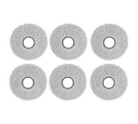 FUANA Paños de repuesto para Midea para v16 Pro para aspiradora eureka J15 Max Ultra Robot, paquete de 6, 8 o 10 almohadillas de microfibra lavables con fijación rápida para suelos duros (6 piezas)