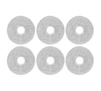 FUANA Paños lavables de microfibra para Xiaomi Mijia H50 para aspiradora robot Pro 0V42GL, paquete de 6, 8 o 10 almohadillas densas para madera dura para suelos laminados y azulejos (6 unidades)
