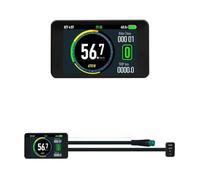 FUANA Pantalla LCD para bicicleta eléctrica de 24 V-72 V para protocolo Bafang v5.2 y KT, pantalla colorida T8 con conector de 5 pines, compatible con 2#, 5S, KDS, JLCD, APT 1.3