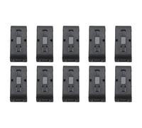 FUANA Paquete de 10 cables de ferrita negra para supresor de ruido de núcleo de anillo, USB, teclado, mouse y auriculares, 37 mm x 10 mm, altura interior de 1,5 mm, reducción