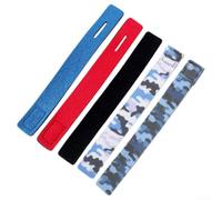 FUANA Paquete de 15 correas elásticas para caña de pescar, bandas de amarre de tela resistentes para cañas de mar, carpas y de alimentación, envoltura segura con protección antirozaduras (30 cm