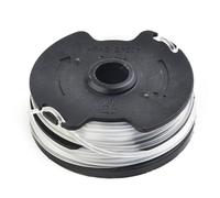 FUANA Paquete de 2 bobinas de repuesto para césped inalámbrico Parkside PRTA 20-Li A1 B2 C3, 1,6 mm x 4 m para línea de alimentación automática con tapa