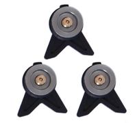 FUANA Paquete de 3 adaptadores de gas para camping, convertidor compacto de metal para estufas de butano, diseño seguro a prueba de fugas para senderismo al aire libre y barbacoa (plateado)