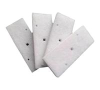 FUANA Paquete de 4 filtros de esponja para secadora Beko con bomba de calor, compatible con modelos NH-P80, P80G1, P80G2, P80S1, P70G2WAU, pieza de repuesto eficiente de pelusa, color blanco, 21 x 8,2
