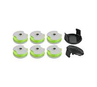FUANA Paquete de 6 bobinas de repuesto con línea para Worx WG168 WG184 WG190 WG191 String, 20 pies 0,203 cm, nailon copolímero + 2