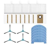FUANA Para aspiradora para kit de repuesto VCR11 VCR11W VCR11B MI6BK MI6WH, juego completo con filtros, trapeadores, bolsas de polvo y cepillos laterales para pelo de mascotas