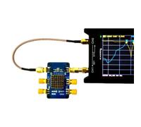 FUANA para kit de placa de prueba NanoVNA, placa de demostración de analizador de red vectorial, agujero pasante, incluye accesorios de conectores