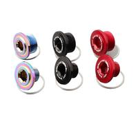 FUANA Perno de cigüeñal de bicicleta autoextraíble de 24/30 mm para tornillo de manivela de bicicleta ROTOR Aldhu, aleación de aluminio, kit de reparación de bicicletas negro/rojo/arco iris