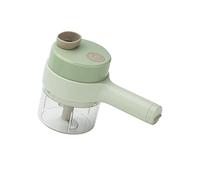 FUANA Picadora de ajo eléctrica portátil con canal de alimentación directa, picadora de alimentos inalámbrica de 40 W, ñame de ajo, pimienta, agarre ergonómico, limpieza impermeable con un solo toque
