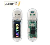 FUANA Placa de desarrollo Lilygo T-Dongle-S3 con pantalla LCD ST7735 de 0.96 pulgadas, WiFi ESP32-S3 para proyectos IoT, ranura para tarjeta TF, cable de auriculares